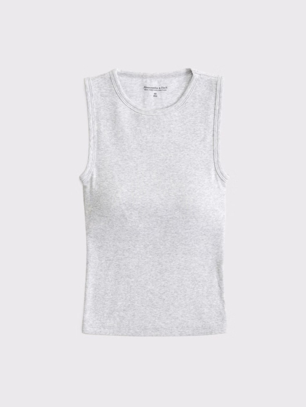 Abercrombie & Fitch Bra Free Women’s Heather Gray Sleeveless Rib Tank
